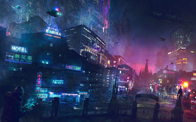 Downtown Manhattan.